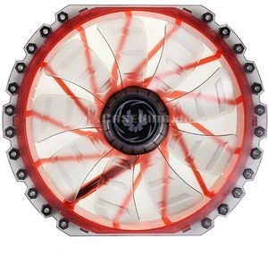 BitFenix Spectre Pro LED schwarz/rot, 230mm
