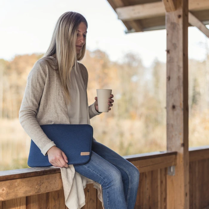 Hama Laptop-Sleeve Jersey 15.6", blau