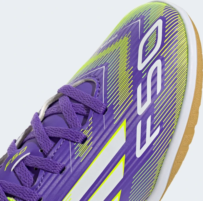 adidas F50 Club IN purple rush/cloud white/lucid lemon (Junior)