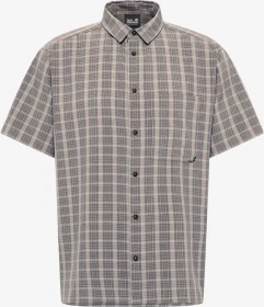Jack Wolfskin Meseta Hemd kurzarm phantom checks (Herren)