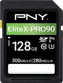 PNY EliteX-PRO 90 R300/W280 128GB, UHS-II U3, Class 10