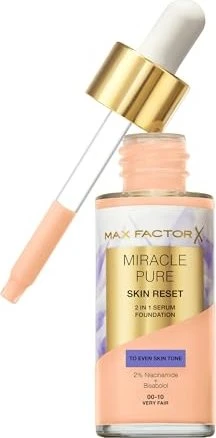 Max Factor Miracle Pure Skin Reset 2in1 Serum Foundation 00-10 very fair, 30ml