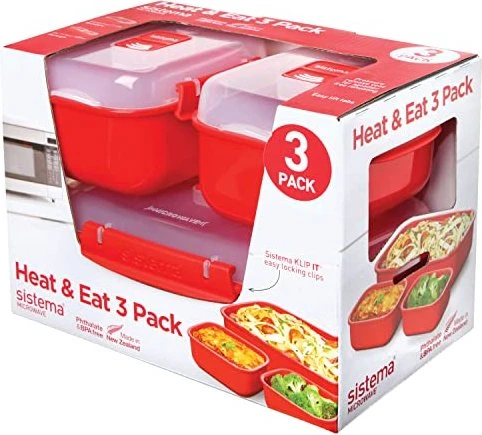 sistema Mikrowellen-Set rot, 1 Set