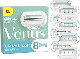 Gillette Venus Deluxe Smooth Sensitive Rasierklinge, 8 Stück