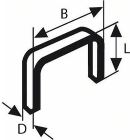 Bosch Professional Typ 53 Tacker-Klammern, 11.4x8mm, 1000 Stück