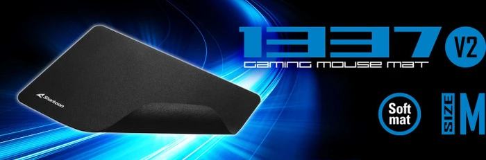 Sharkoon 1337 V2 Gaming Mat M, 280x195mm, schwarz