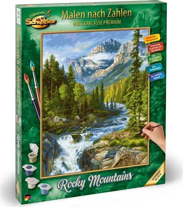 Schipper Arts & Crafts Malen nach Zahlen Rocky Mountains