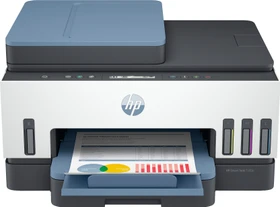 HP Smart Tank 7306 All-in-One dunkelblaue Akzente, Tinte, mehrfarbig