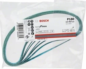 Bosch Professional J455 Best for Inox Schleifband K180, 13x457mm, 10 Stück