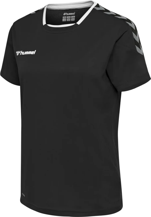 hummel Authentic Poly Jersey Funktionsshirt kurzarm schwarz/grau (Damen)
