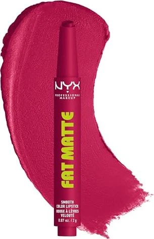 NYX Fat Matte Smooth Color Lipstick 14 hibiscus hug, 2g