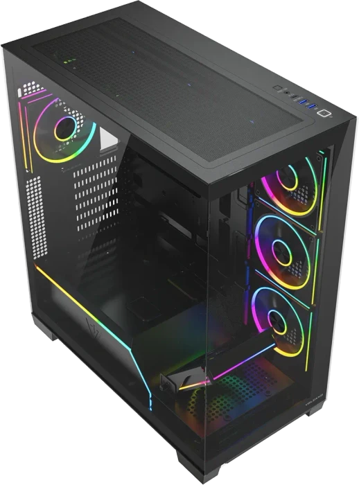 Modecom Volcano Stellar Plus 8F Black, Glasfenster