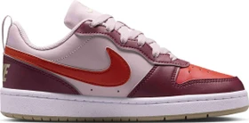 Nike Court Borough Low Recraft particle rose/dragon red/black/team red (Junior)