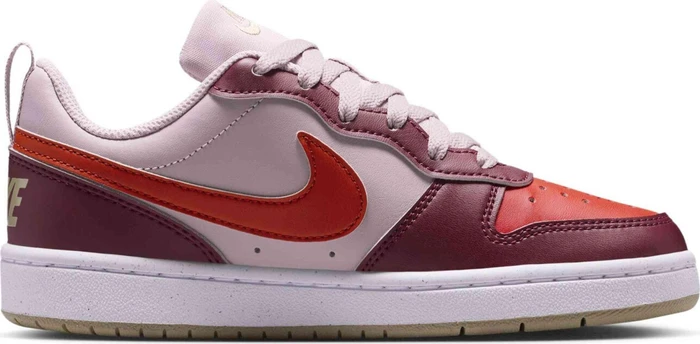 Nike Court Borough Low Recraft particle rose/dragon red/black/team red (Junior)