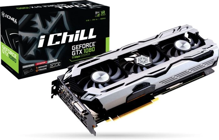 INNO3D GeForce GTX 1080 iCHILL X3 11Gbps, 8GB GDDR5X, DVI, HDMI, 3x DP