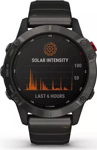 Garmin Fenix 6 Pro Solar titanium carbon grey
