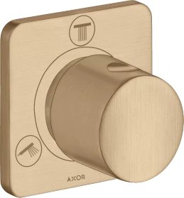 Hansgrohe Axor Citterio M Ab- und Umstellventil Trio/Quattro brushed bronze