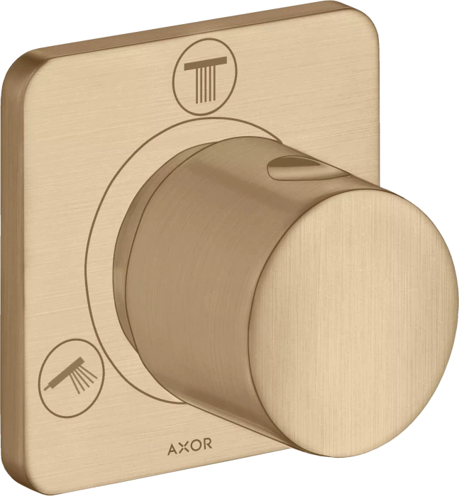 Hansgrohe Axor Citterio M Ab- und Umstellventil Trio/Quattro brushed bronze