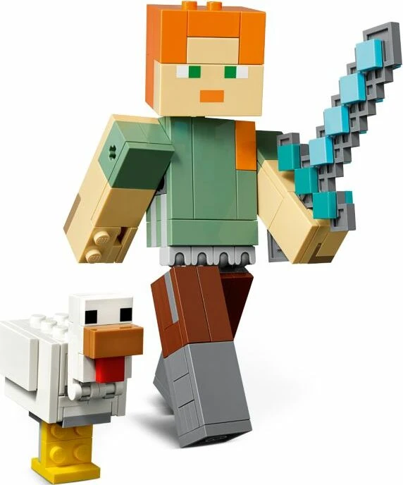 LEGO Minecraft - BigFig Alex mit Huhn