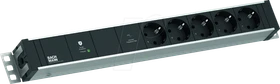 Bachmann 19" PDU Basic, 1HE, 5-fach, 230V, grau, 2m