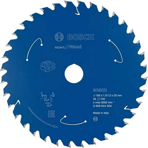 Bosch Professional Expert for Wood Kreissägeblatt 36Z, 160x1x20mm, 1 Stück