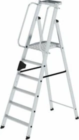 Günzburger Steigtechnik Alu Plattform-Stehleiter, 6 Stufen