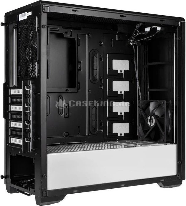 Phanteks Eclipse P400 Tempered Glass Edition schwarz/weiß, Glasfenster