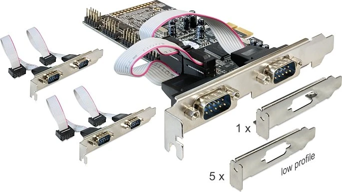 DeLOCK 6x seriell, PCIe x1