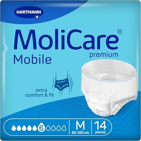 Hartmann MoliCare Premium Mobile 6 Tropfen Schutzhose Größe M, 14 Stück