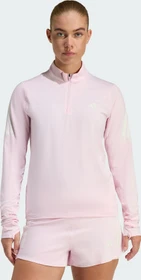 adidas Adi365 Iconic Running Half Zip Laufshirt langarm clear pink (Damen)