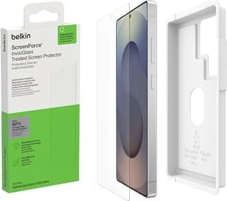 Belkin ScreenForce InvisiGlass Treated Screen Protector für Samsung Galaxy S25 Ultra