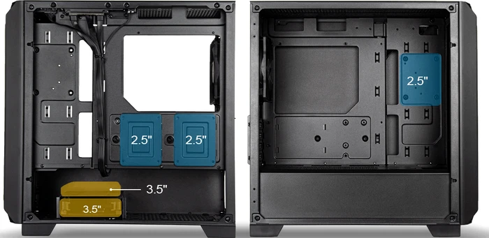 SilverStone Fara 312Z, schwarz, Glasfenster