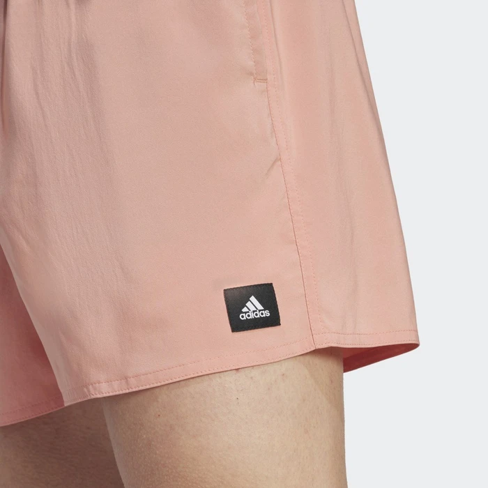 adidas Solid CLX Short-Length Badeshorts wonder clay/black (Herren)