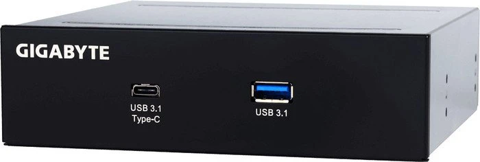GIGABYTE GC-USB 3.1 BAY, 5.25" Multifunktionspanel