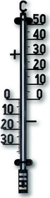 TFA Dostmann Außenthermometer schwarz, analog