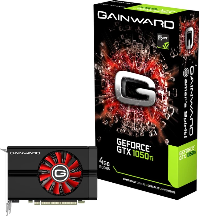 Gainward GeForce GTX 1050 Ti, 4GB GDDR5, DVI, HDMI, DP