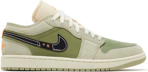 Nike Air Jordan 1 Low SE Craft sky j light olive/celadon/bright mandarin/black (Herren)