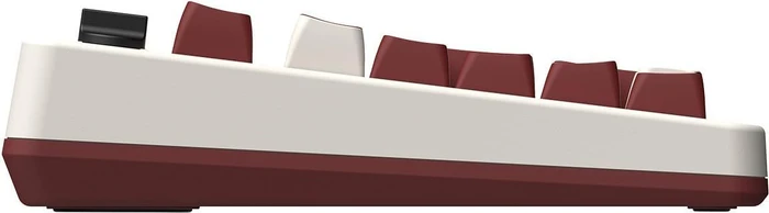 8BitDo Retro 108 Mechanical Keyboard, Fami Edition, weiß/rot, Kailh Box V2 WHITE, USB/Bluetooth, US