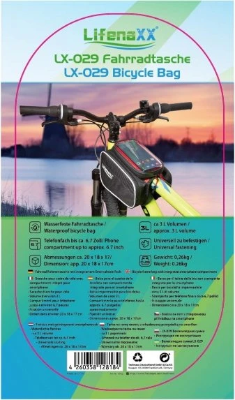 Technaxx Lifenaxx Rahmentasche schwarz