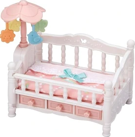 Epoch Sylvanian Families - Möbel-Sets - Babybett mit Mobile