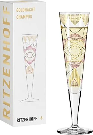 Ritzenhoff Goldnacht Champagnerglas von Werner Bohr 205ml