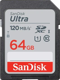 SanDisk Ultra R120 64GB, UHS-I U1, Class 10