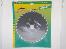 Wolfcraft Serie Grün Kreissägeblatt 30Z, 210x2.4x30mm, 1 Stück