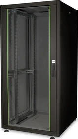 Digitus Professional Dynamic Basic Serie Wandschrank 32HE, Sicherheitsglastür, IP2X, schwarz, 800mm tief
