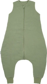 Meyco Pre-Washed Musselin Jumper Schlafsack Gr.80, 2TOG, 9-18M olive green