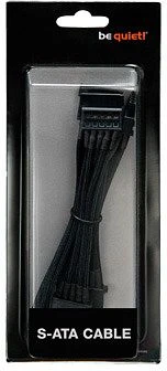 be quiet! Sleeved Power Cable CS-6740, 4x SATA, 720mm