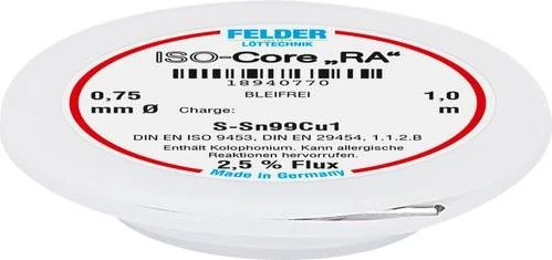 Felder ISO-Core RA Sn99Cu1 Lötzinn 0.75mm