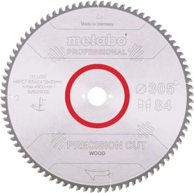 Metabo Precision Cut Kreissägeblatt 84Z, 305x1.8x30mm, 1 Stück