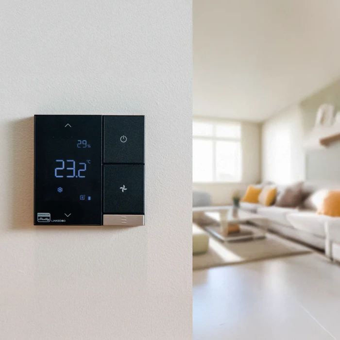 Shelly LinkedGo HVAC Smart Thermostat, Wandthermostat