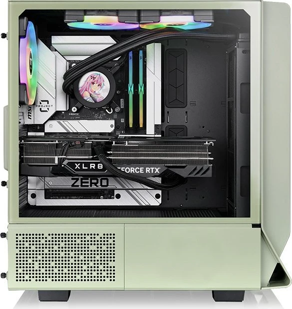 Thermaltake Ceres 350 MX Matcha Green, grün, Glasfenster